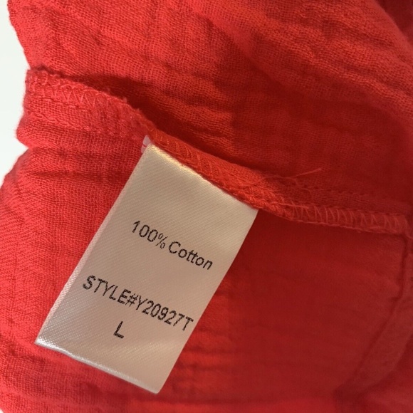 Pomander Place by Tuckernuck Red Lightweight Gauze Morgan Dress sz L NEW Mini - Picture 7 of 8
